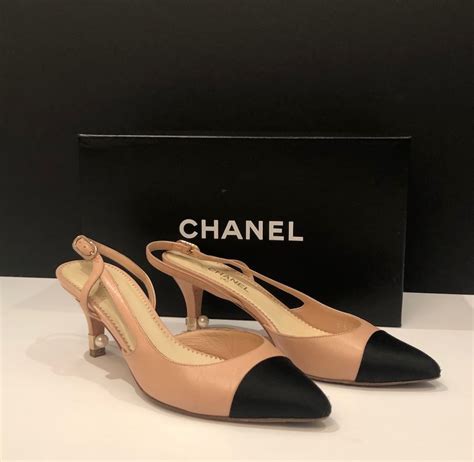 chanel inspired shoes singapore|chanel style slingback shoes.